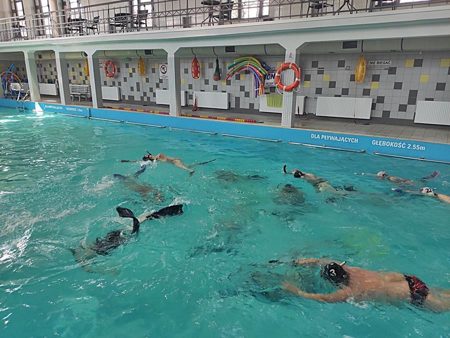 Hokej pod wodą Walenie Siemianowice Śląskie Trening 23 III 2024